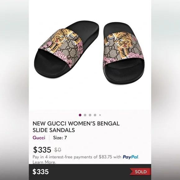 🐯Gucci Tiger Sandals 🐯 - Picture 9 of 9